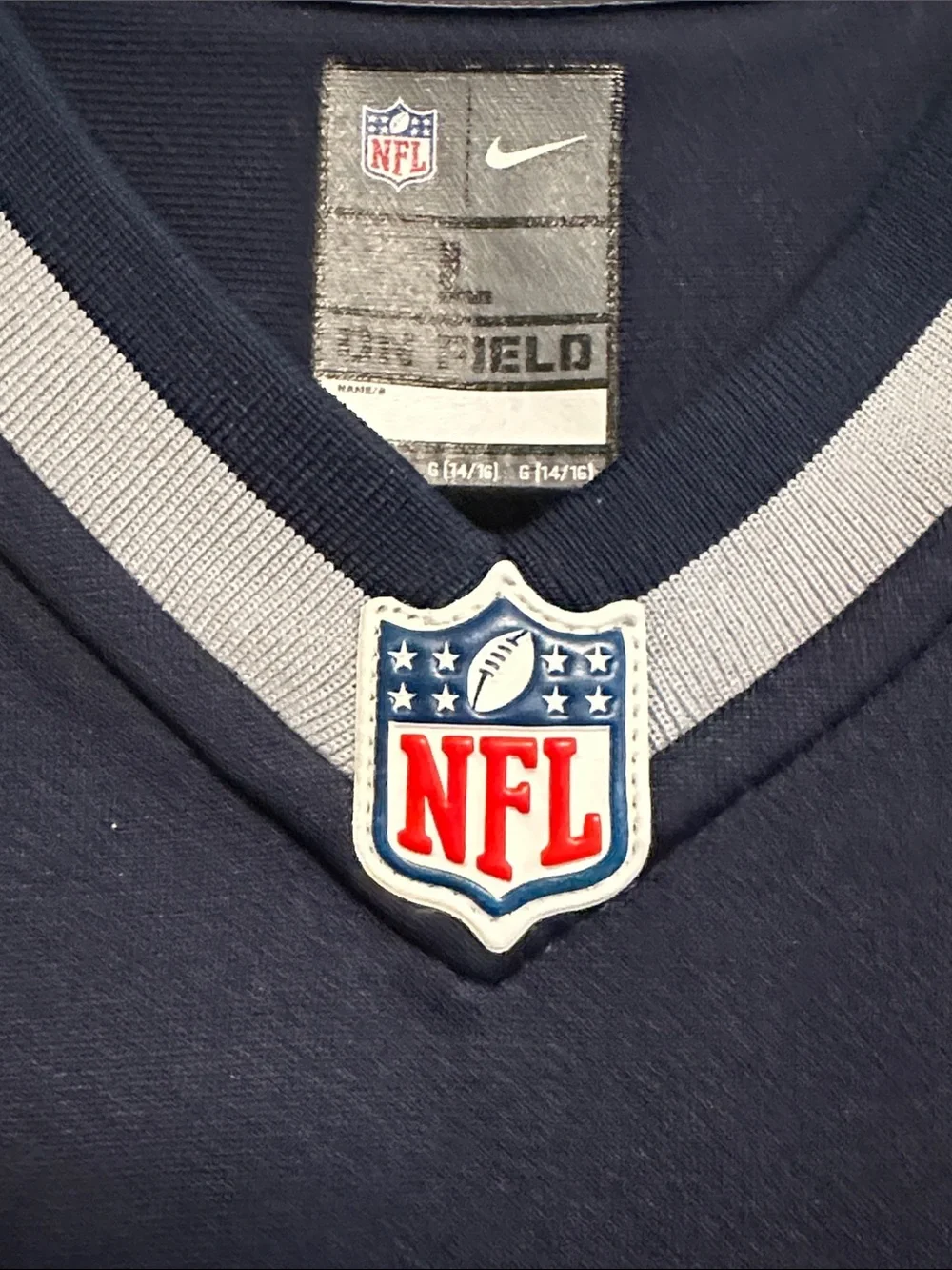 Nike Kids Patriots #12 Navy, White & Red Football Jersey